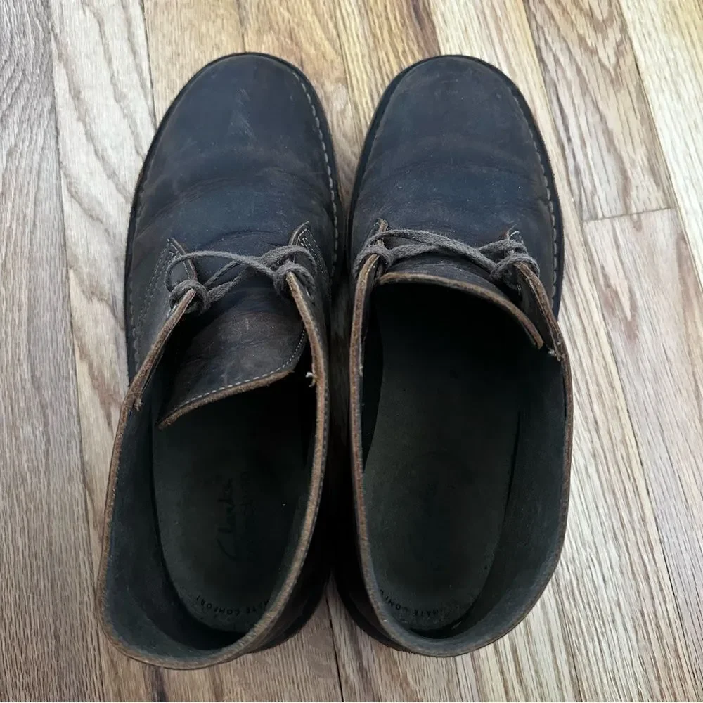 Clarks Bushacre 2 Chukka Leather Boots Men’s Size 9.5